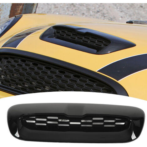Garniture D'aération De Capot Moteur Avant Pour Mini Cooper S R56 R55 R57 R58 R59 (2007-2014) - Noir Brillant ABS - Améliore Le Flux D'air Et Le Look