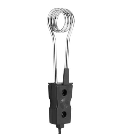 SJLERST Thermoplongeur électrique, mini voiture électrique portative 12V / 24V bouillie radiateur à immersion pour chauffer l'eau de boisson au café au chocolat en ébullition(24V)