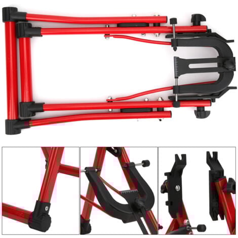 Gorise Support De Centrage De Roue De Vélo Portable, Outils De Réglage De Jantes De Vélo, Support De Centrage De Roue Portable, Outils De Réglage De Jantes De Vélo Noir