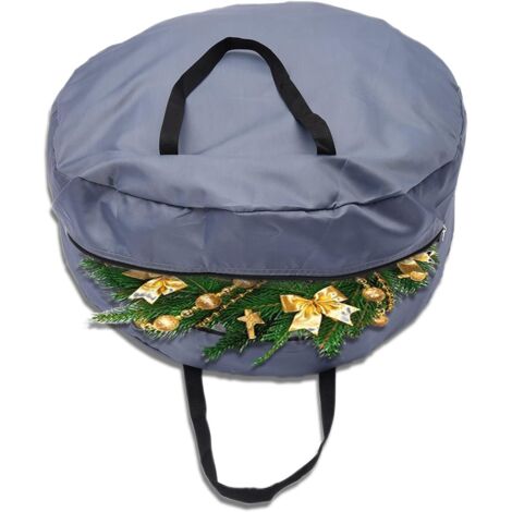 Grand sac de rangement pour couronne de Noël - Rouge - Durable