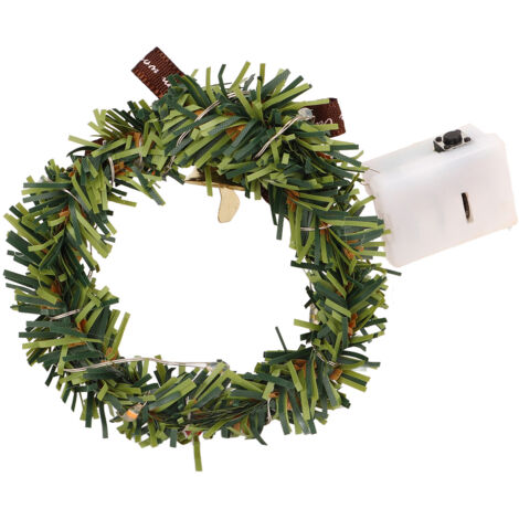 SJLERST Guirlande de NoëL de Maison de Poupée, qualité Supérieure, Vive et Mignonne avec Lumière pour d'anniversaire (1/5)
