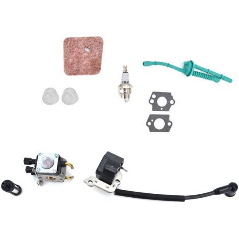 SJLERST Kit de bobine d'allumage de carburateur pour Stihl FS55 FS38 FS55R KM55 FS45 FS46, pièces de tondeuse (1/5)