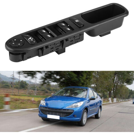 SJLERST Interrupteur de commande de fenêtre principale électrique avant gauche, pour Peugeot 207 6490.EH