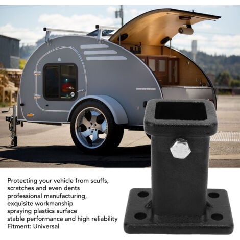 SJLERST Adaptateur de récepteur d'attelage de remorque de tube de récepteur à boulon de 2 pouces universel pour camionnettes