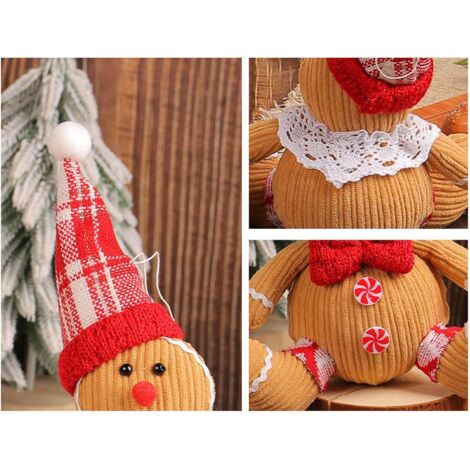 AYNKH Lot 2 Pop It Noël – Jouets Anti-Stress Père Noël & Bonhomme Pain D’Épice