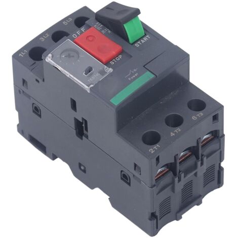SJLERST Interrupteurs de Protection de Moteur, Disjoncteur Magnétique Thermique, Protection contre les Surcharges sur Rail de 35mm, AC 690V (GV2-ME07 1,6-2,5A) (1/5)