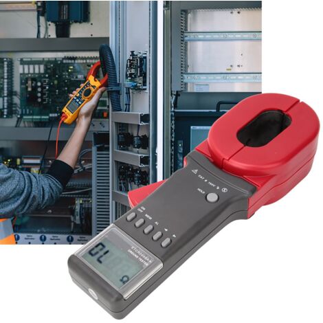 SJLERST Pince Ampèremétrique, ETCR2000A+ Pince Ampèremétrique Numérique Écran LCD sur Testeur de Résistance de Terre au Sol (1/5)