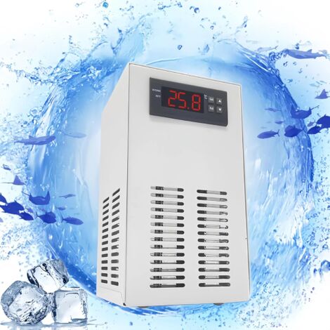 SJLERST 72W 20L Système de chauffage et de refroidissement pour aquarium, fonction 2 en 1, fonctionnement silencieux, refroidissement rapide pour bacs, refroidisseur d'eau pour bacs avec tuyau