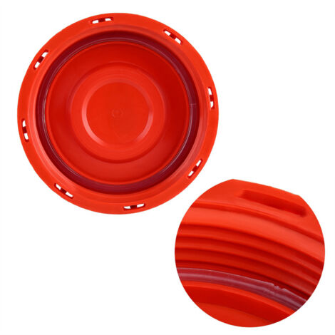 SJLERST Couvercle de réservoir IBC, IBC fourre-tout Couvercle Capuchon pour réservoir d'eau liquide, plastique rouge 163mm (1/5)