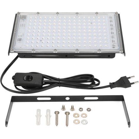 SJLERST Lampes de Culture pour Plantes d'intérieur,200 W LED à Spectre Complet, IP65 étanche 144 Perles de Lampe LED Grow Light, Panneau quantique à économie d'énergie,Lampe de Culture pour Culture Hy