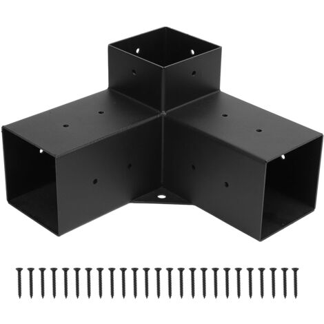 Supports de pergola d'angle à Angle Droit en Acier Inoxydable avec vis pour poutres en Bois de 9.25x 9.25 cm (1PCS) (1/5)