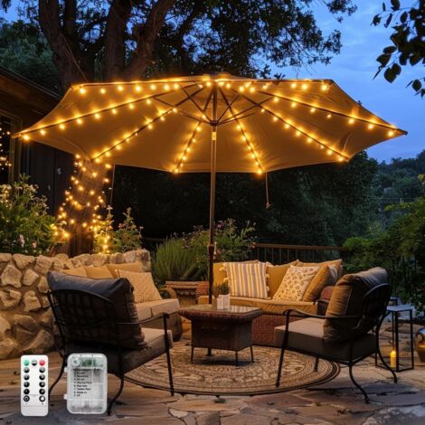 Guirlande LED étanche blanc chaud batterie tente/camping (1/5)