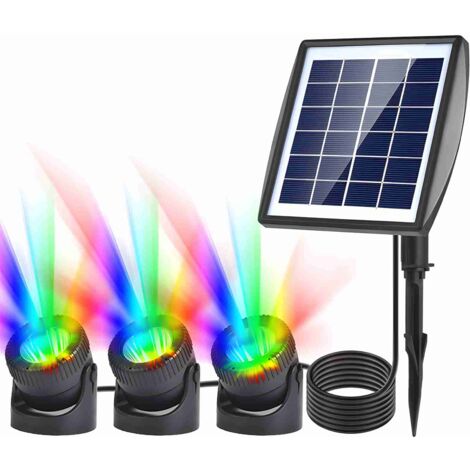 SJLERST Lampe solaire de jardin résistante à l'eau 2200mAh, Lampe solaire d'allée pour le jardin, le paysage et la cour (1/5)
