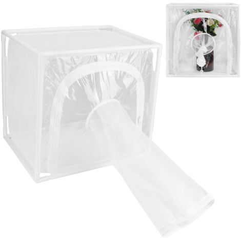 SJLERST Mini serre maison cage anti-insectes 40x30x40cm (1/5)