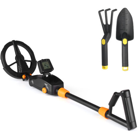SJLERST Detecteur de Metaux Enfants,Métaux léger avec Affichage LCD et Son, Détecteur de Métaux Très Sensible avec Bobine de Recherche étanche, pour Enfants ou Débutants(Noir avec Accessoires) (1/5)