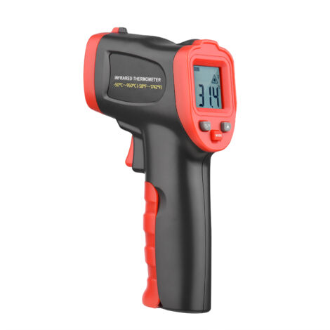 SJLERST Thermomètre infrarouge portatif multifonction laser à anneau monochrome, pistolet de mesure de température industriel sans contact sans batterie WT326D (-50℃~950℃/-58℉~1742℉) (1/5)