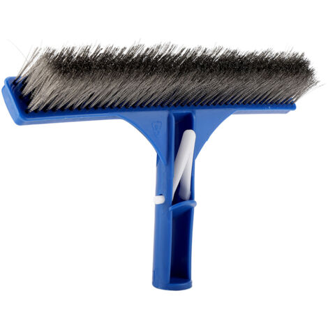 SJLERST Brosse en acier pour piscine de 10 pouces, accessoire de nettoyage pour parois de fond de bassin, spa, source chaude (1/5)