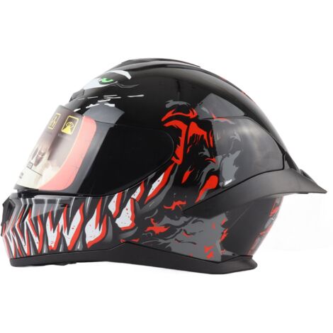 Casque de Moto Casque intégral, idéal pour Les Hommes et Les Femmes, Notre Casque de Moto de Route est idéal pour Les Longs Voyages