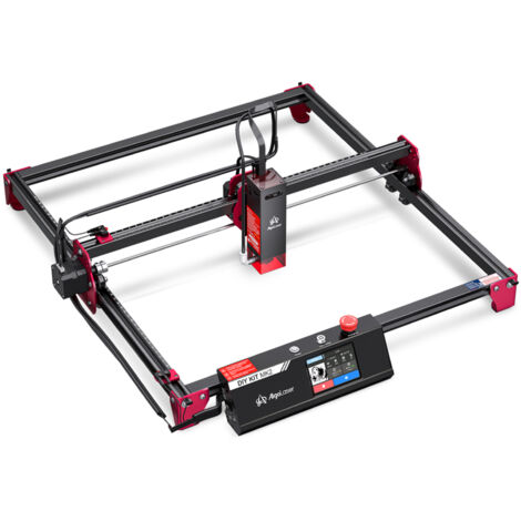 SJLERST Graveur laser, 10W effet laser découpeuse gravure laser, gravure laser sur métal, gravure et découpe rapides en Bois, zone travail 400 mm x 435 mm