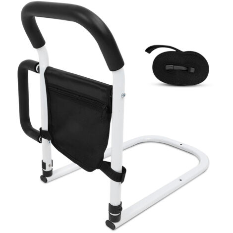 SJLERST Générique Barrière Lit, Personnes Âgées Handicapées Handrails, pour Chocs de Barre d'appui de lit avec Sac de Rangement (1/5)