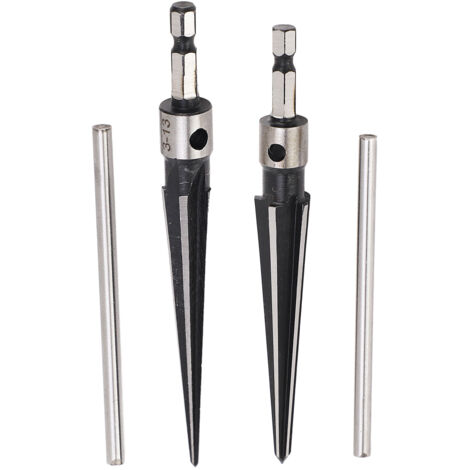 SJLERST 5-16 mm 3-13 mm Alésoir conique à 6 cannelures, queue hexagonale pour bois et plastique (1/5)