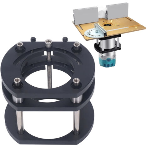 SJLERST Élévateur de Défonceuse, élévateur de Défonceuse Réglable en Hauteur avec Précision avec Manivelle pour Petites Machines à Tailler (1/5)