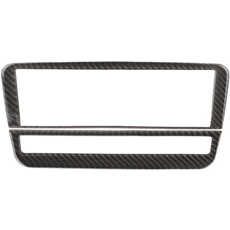 SJLERSTCache de panneau de commande de climatisation CD en fibre de carbone pour Mercedes-Benz A B/GLA/CLA (noir) (1/5)