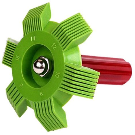 2 pièces ensemble de brosse et de peigne de nettoyage d'aileron de condenseur de climatiseur nettoyant lisseur Kit de bobine de réfrigérateur entretien de CVC outil de nettoyage de réparation de radia