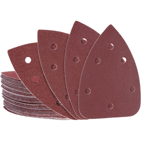 Kit de papier abrasif détaillé, papier de verre pour souris, 140x100mm, 6 trous, 40 pièces (1/5)