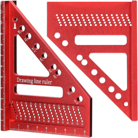Règle De Scribage 3D Multi-Angle – Alliage D'Aluminium – Pour Charpentier