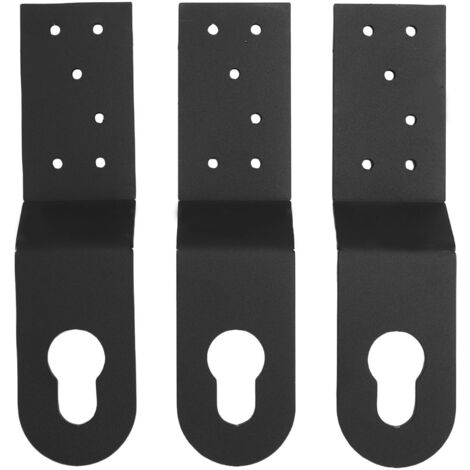 Lot de 3 ancrages de toiture en acier allié haute résistance, avec clip de fixation pour harnais de sécurité, cordes de sécurité et autres équipements de protection antichute.