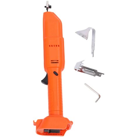 Houe sans fil 21V, outil de désherbage électrique portable 2500 tr/min avec têtes à 5 et 11 dents pour pelouses, serres et projets de remise en état des champs BL1815 BL1820 BL1840 BL1850 BL1860
