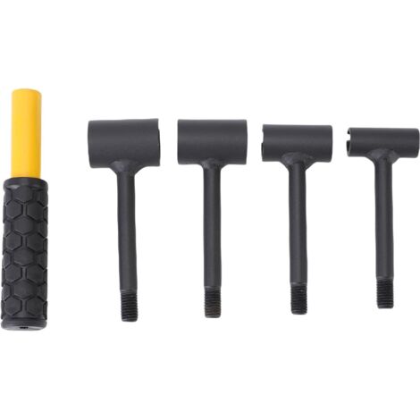 Outil de réglage de charnière de porte 4 en 1, clé de réglage robuste et facile à utiliser pour usage résidentiel et commercial, jaune (1/5)