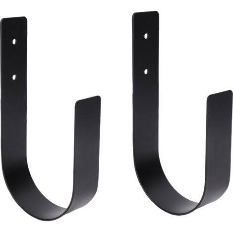 Lot De 2 Supports De Barre à Rideaux Anciens – Fer, Vert – Occasion