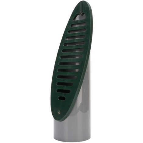 Émetteur de drain de cour en PVC avec grille amovible et inclinée, pour système de drainage vert (1/5)