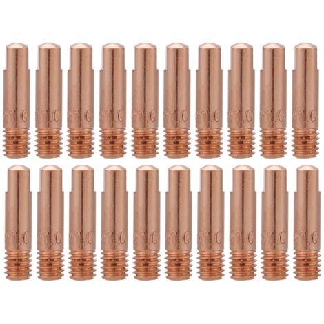Lot de 20 Buses de Contact en Cuivre 0.8 mm pour Torche de Soudage MIG/MAG - Compatible 15AK (1/5)