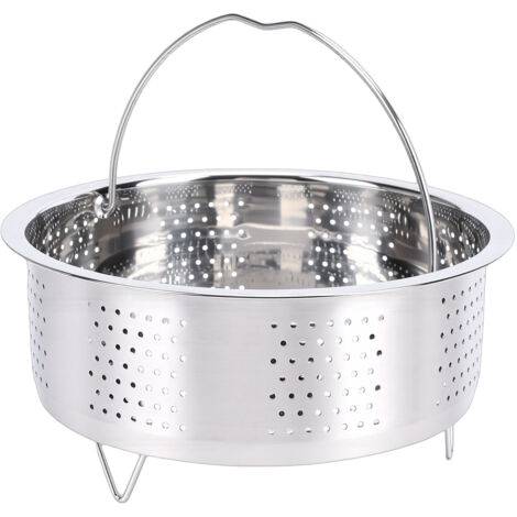 Panier vapeur en acier inoxydable 304 avec poignée, pour légumes, riz, fruits de mer, égouttoir à sucre, 20 cm / 7,9 po