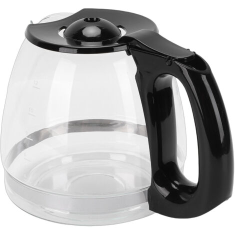 Cafetière en verre facile à nettoyer, résistante à la chaleur et au froid, avec carafe de rechange et poignée pour cafetière BD 12 tasses 1,8 L (1/5)