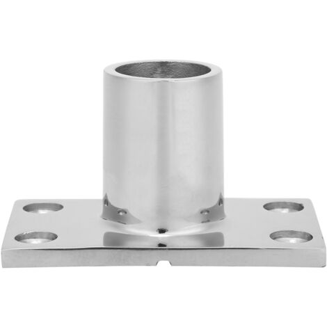 Raccord de rambarde de bateau en acier inoxydable 316, angle droit, base rectangulaire à 90 degrés pour main courante de bateau