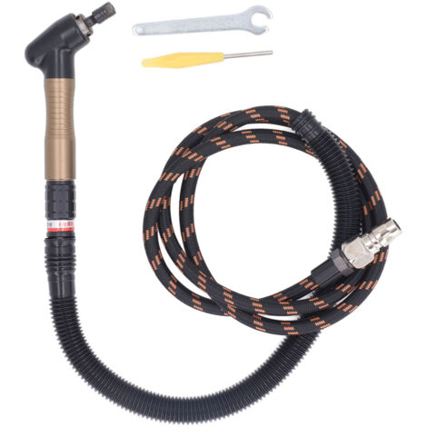 Kit de Micro-broyeur à Air, interrupteur rotatif, coude de 23500 tr/min, crayon de meulage pneumatique pour le polissage, l'ébavurage, le chanfreinage
