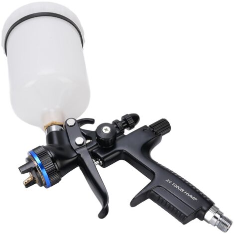 HVLP – outil de pulvérisation 1000B, tasse de 600ml, buse de 1.3mm, Kit de pulvérisation de peinture à Air avec brosse de nettoyage pour murs de meubles et portes (1/5)