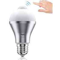Ampoule Détecteur de Mouvement E27, 9W Ampoule de Capteur LED Blanc Froid, Ampoule de Commutateur Intelligent pour Salle de Bains/Escalier/Oorte Avant/Garage
