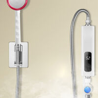 SJLERST Chauffe-eau instantané électrique Mini chauffe-eau Mini chauffe-eau rapide 3,5 kW 230V pour cuisine salle de bain douche Chauffe-eau instantané