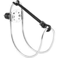 SJLERST Bouées de sauvetage en fer à cheval, support d'anneau de natation en acier inoxydable, support de bouée de bateau, accessoires de bateau de Yacht