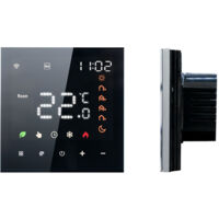 SJLERST Smart WiFi Thermostat, Voice Control, 3A Digital Programmable LCD Touch Screen Floor Heating Thermostat