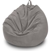 Housse de pouf poire (sans remplissage), housse de pouf de rangement pour animaux en peluche de qualité supérieure en velours côtelé pour animaux de compagnie, chiens/chats, pour organiser les