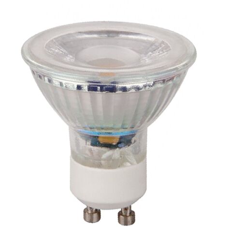 IluminaShop - Bombilla LED GU10 Glass 7W 38º  Blanco Calido 3000K