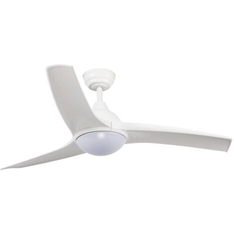 IluminaShop - Ventilador de Techo LED 24W Blanco Motor DC 3000+4000+6000 con Mando a Distancia (1/5)