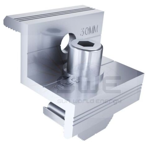 End Clamp 30/35 mm para Guía Pro Standard XH  Gris   IluminaShop