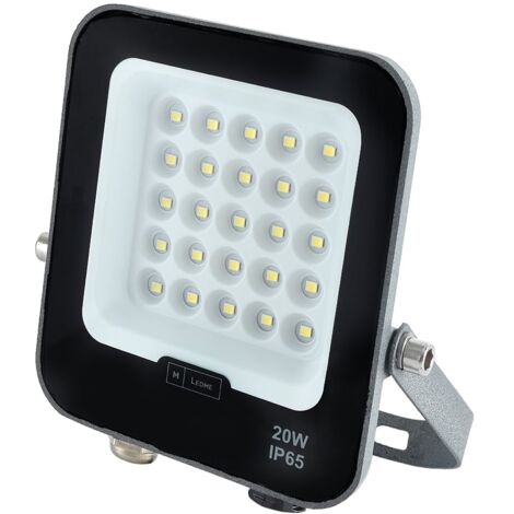 IluminaShop - Foco Proyector LED SMD 20W 2400LM Chip Osram Mini On Plus Regulable IP65 Blanco Neutro 4000K (1/5)
